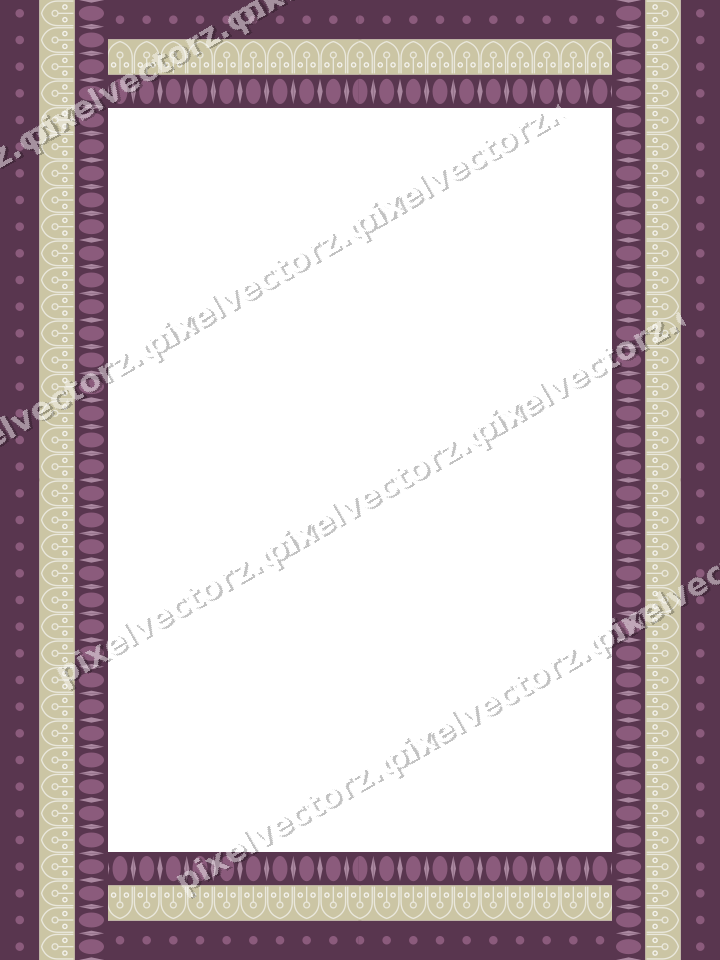 Decorative picture frame border in dark magenta and lime with dot row