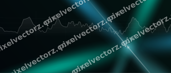 Leuchtender Neon Diagramm Hintergrund in Türkis und Petrol