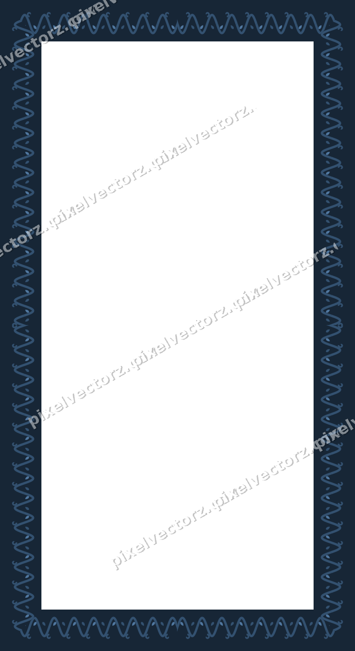 Decorative picture frame border in dark blue with ivy scroll
