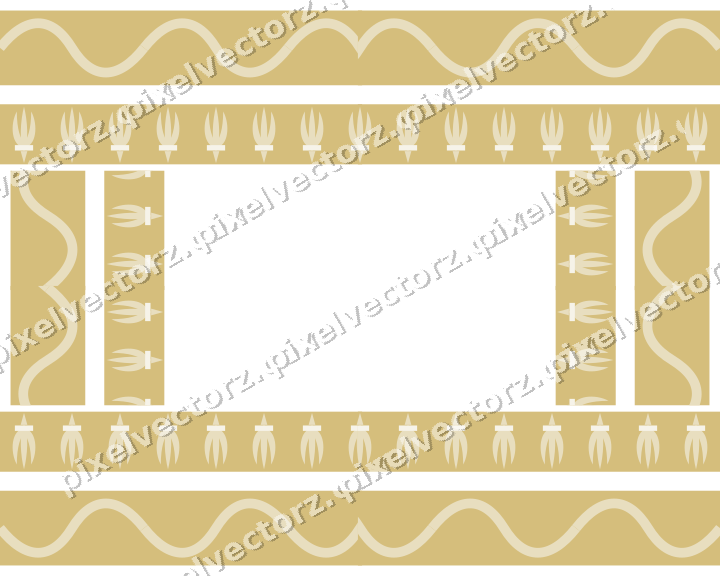 Decorative picture frame border in dark pink and red with wave band