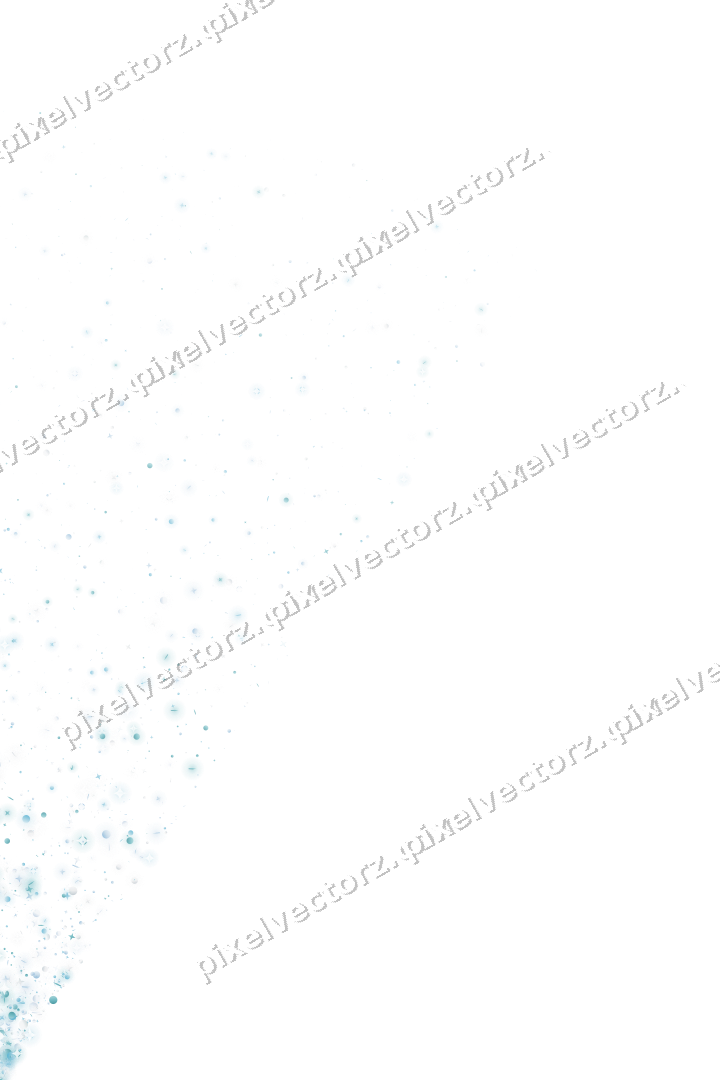 Glitzerfächer aus Sternen und Punkten auf transparentem Grund