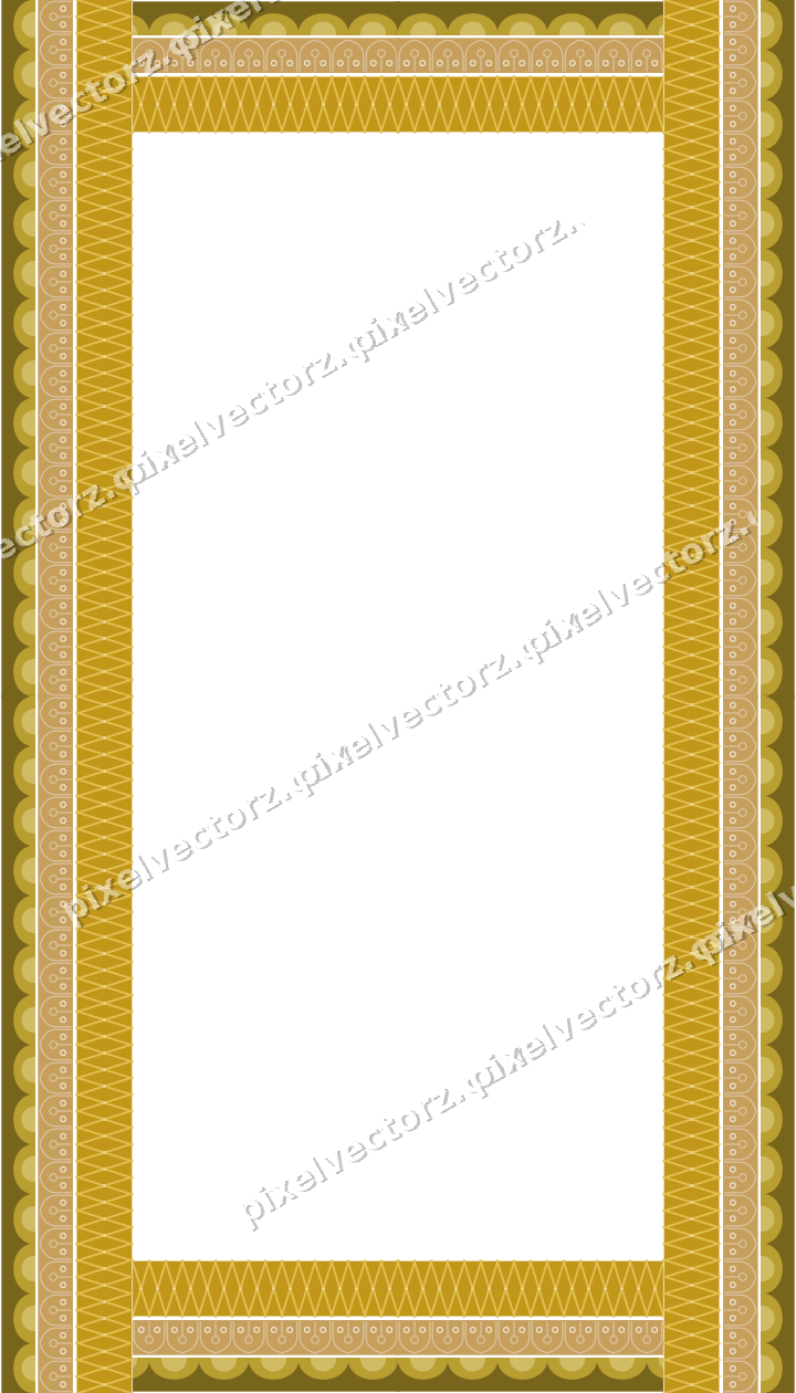 Decorative picture frame border in amber with scale band