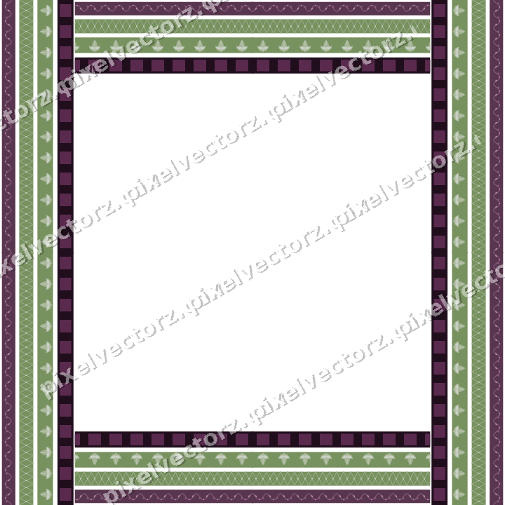 Decorative picture frame border in dark magenta with lattice band