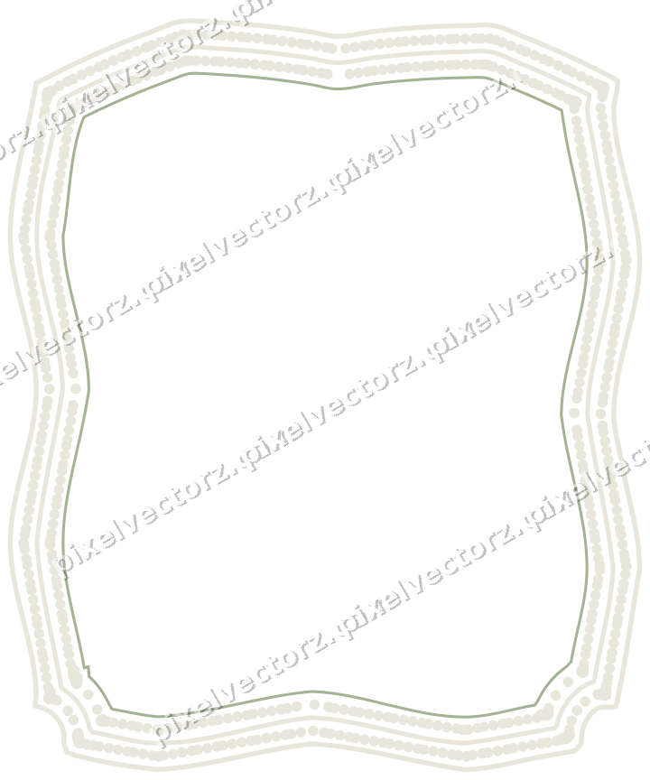 Decorative line art frame in dark magenta and lime with label plaque