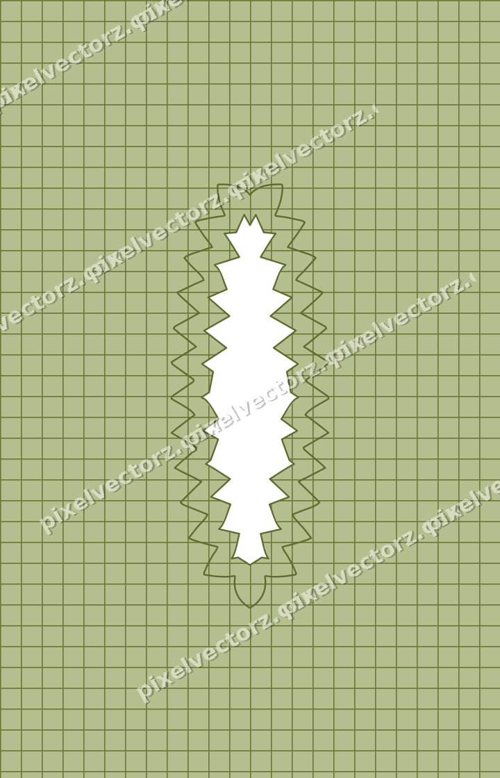 Decorative patterned mat frame in lime and pink with grid check