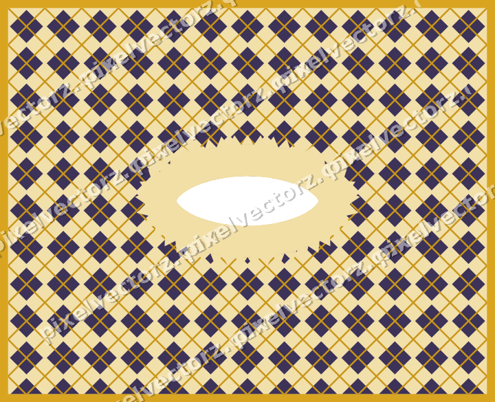 Decorative patterned mat frame in amber with argyle diamonds