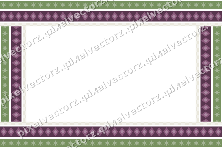 Decorative picture frame border in dark magenta with star band