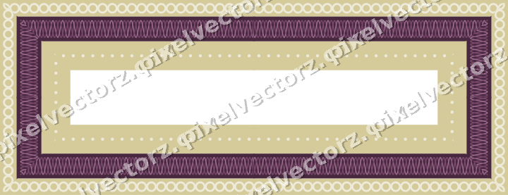 Decorative picture frame border in dark magenta with guilloche band