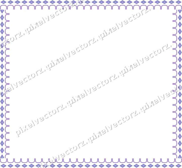 Decorative picture frame border in purple and blue with diamond band