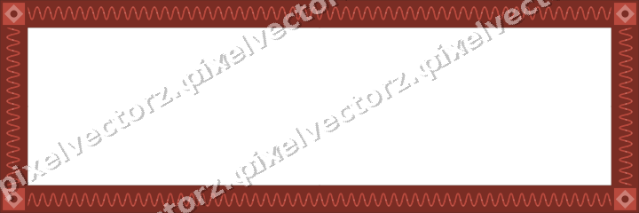 Decorative picture frame border in dark red with scrolling vine