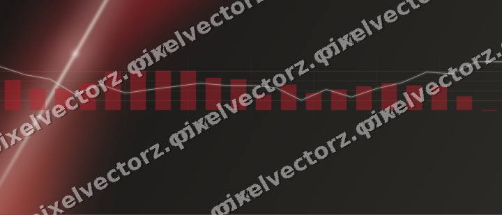 Leuchtender Neon Diagramm Hintergrund in Rot und Blassbernstein