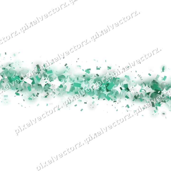 Glitzerband aus Konfetti auf transparentem Grund