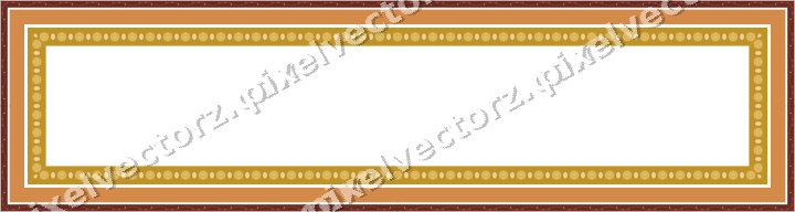 Decorative picture frame border in orange with scrolling vine