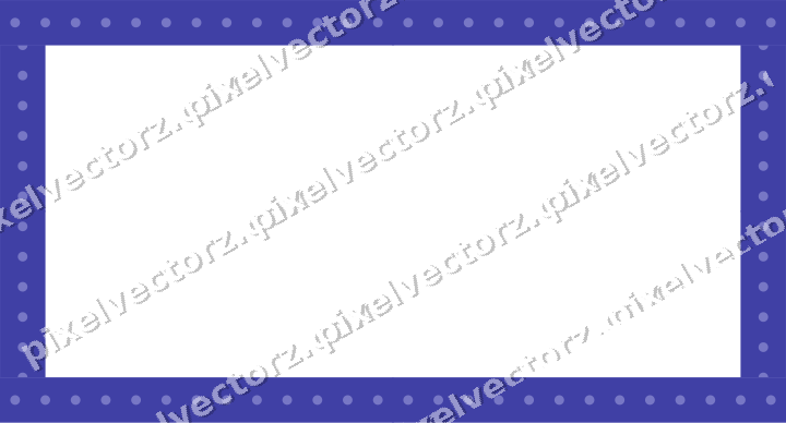 Decorative picture frame border in purple and blue with dot row
