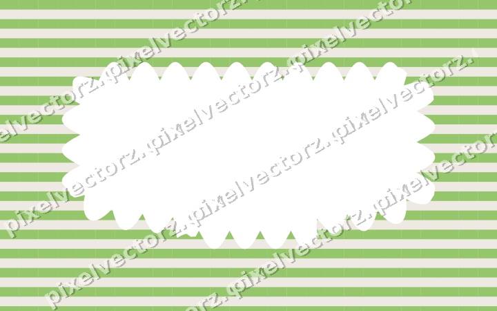Decorative patterned mat frame in lime with horizontal stripes