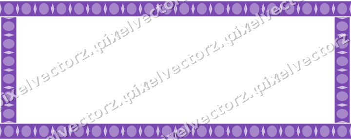 Decorative picture frame border in purple and blue with egg and dart