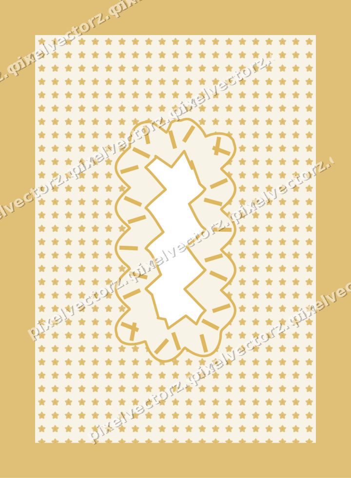 Decorative patterned mat frame in dark blue with small blossoms