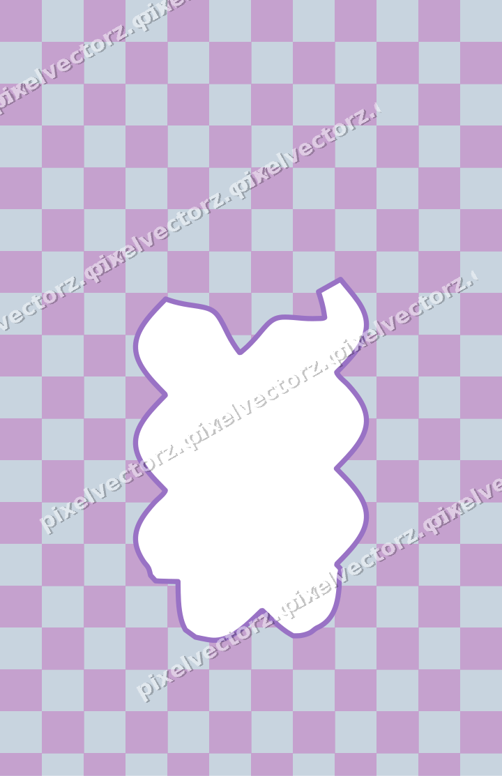 Decorative patterned mat frame in purple and blue with checkerboard