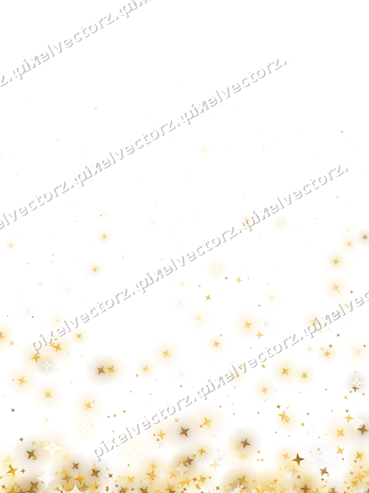 Glitzeraufstieg aus Sternen auf transparentem Grund