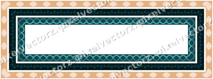 Decorative picture frame border in dark teal with leaf moulding