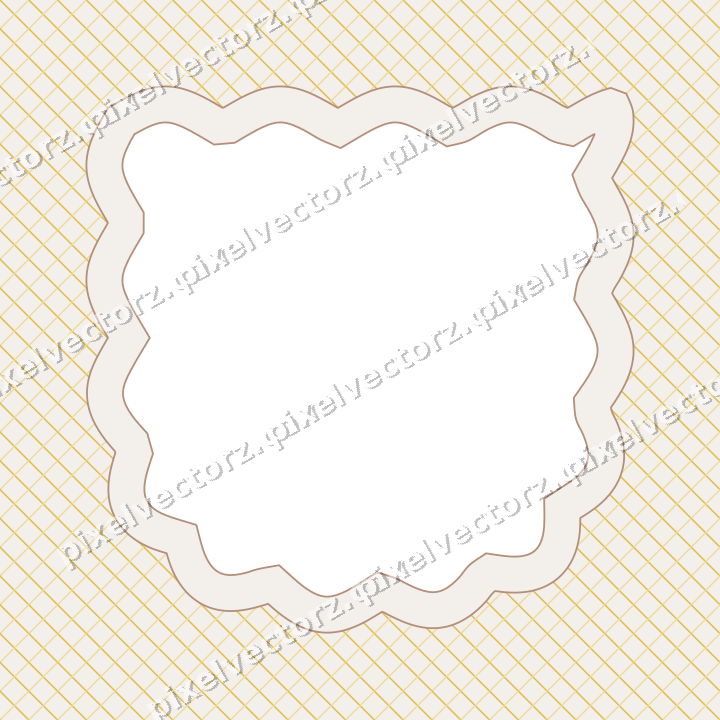Decorative patterned mat frame in amber with diagonal lattice