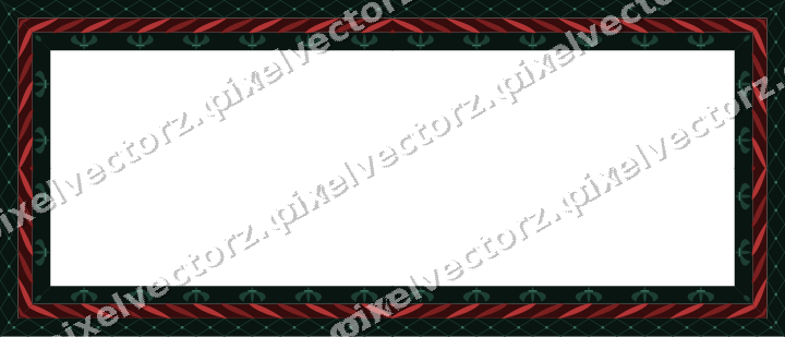 Decorative picture frame border in dark red with lattice band