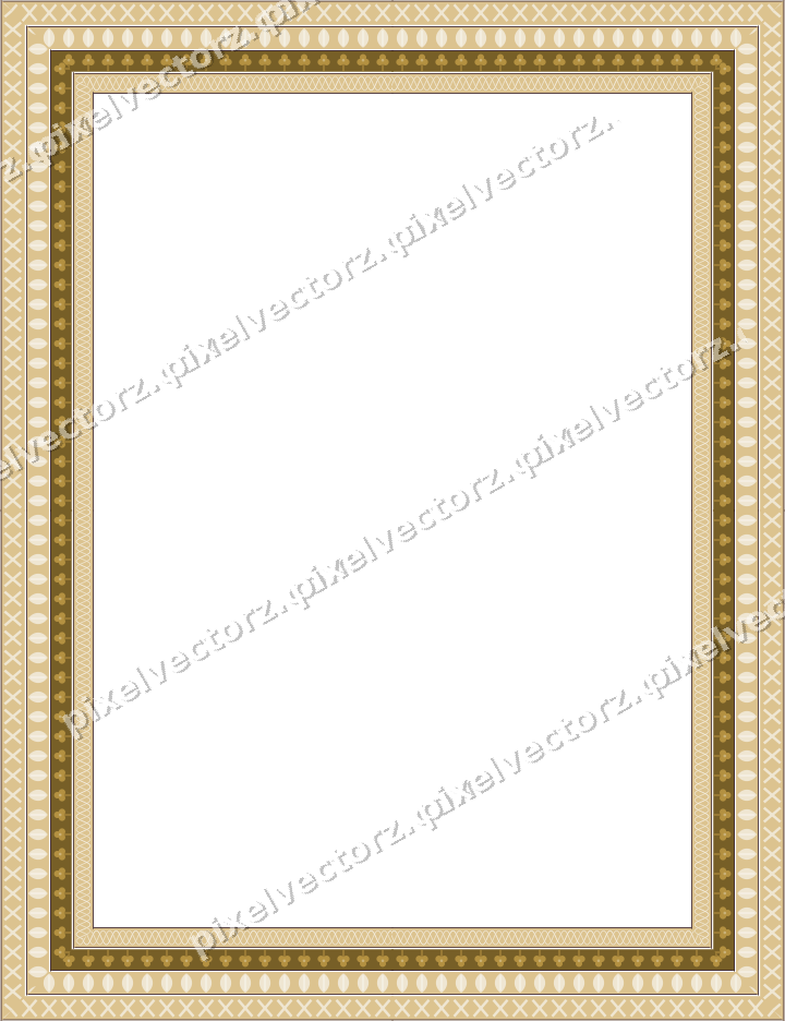 Decorative picture frame border in dark magenta with cross band