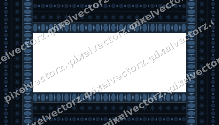 Decorative picture frame border in dark blue with bead and reel