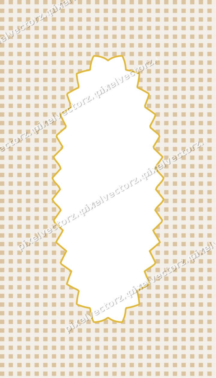 Decorative patterned mat frame in amber with gingham check