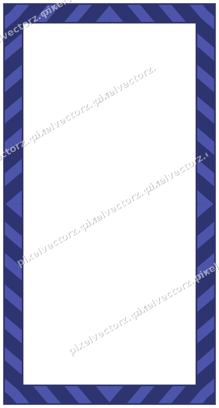Decorative picture frame border in dark blue with diagonal band