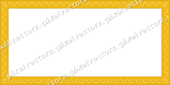 Decorative picture frame border in amber and blue with scrolling vine