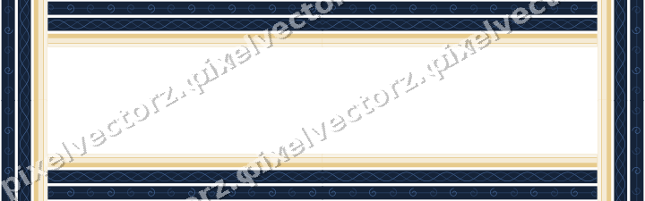 Decorative picture frame border in dark blue with guilloche band