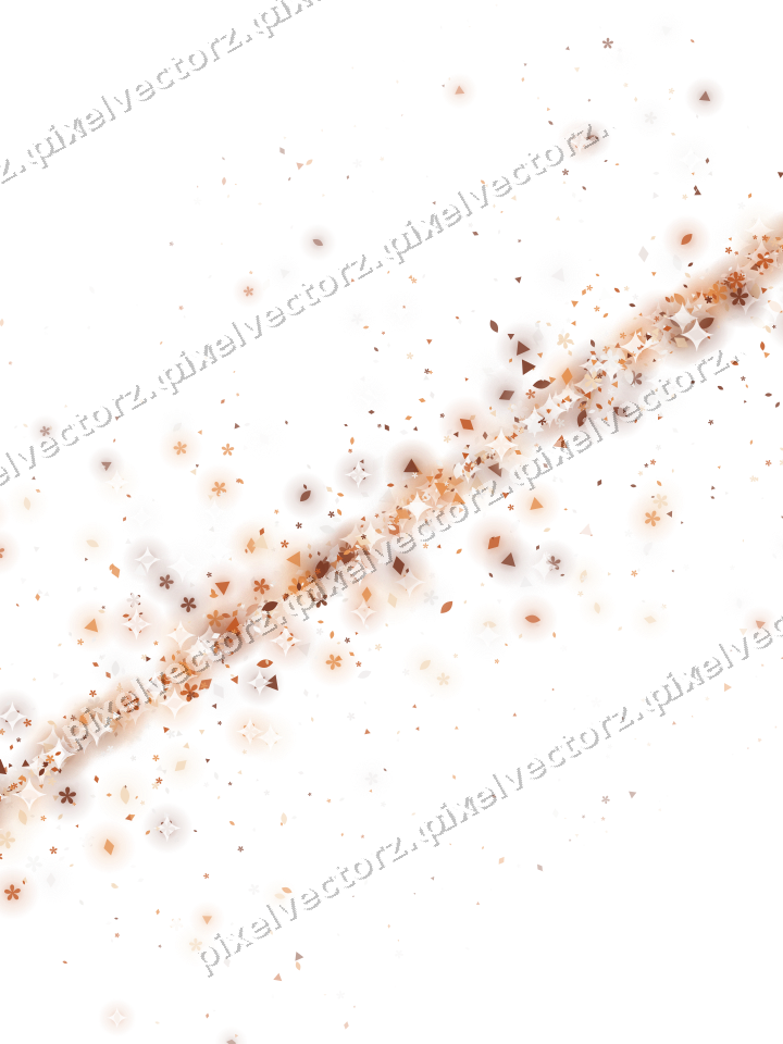Glitzerband aus Blüten und Tropfen auf transparentem Grund