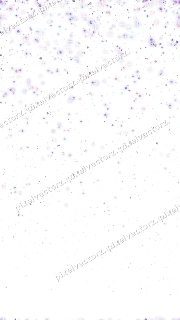 Nahtloser Glitzerregen in Violett und Blau auf transparentem Grund