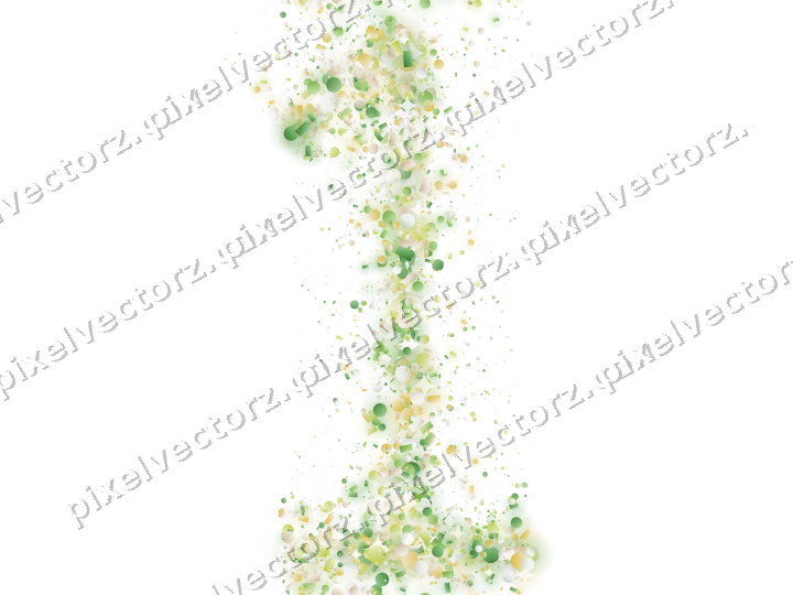 Nahtlose Glitzerzahl 1 in Limette und Gelb auf transparentem Grund