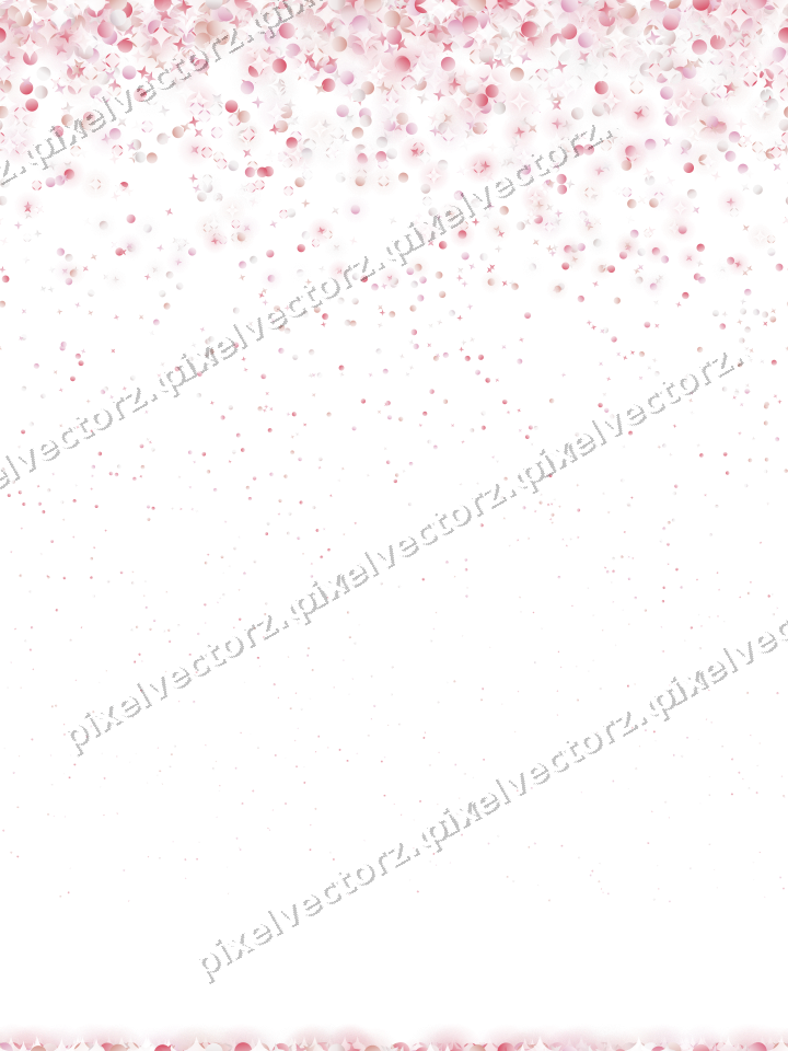 Nahtloser Glitzerregen aus Sternen und Punkten auf transparentem Grund