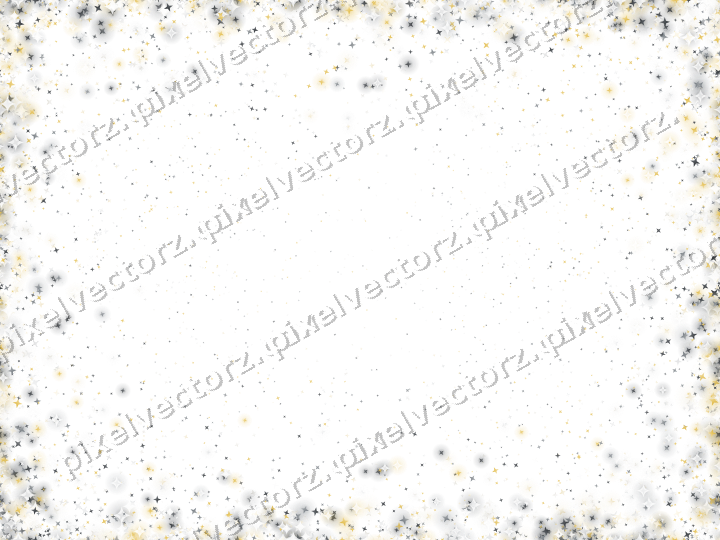 Nahtlose Glitzervignette aus Sternen auf transparentem Grund