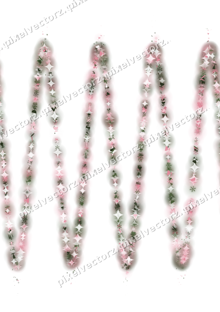 Nahtlose Glitzerwelle in Rosa auf transparentem Grund
