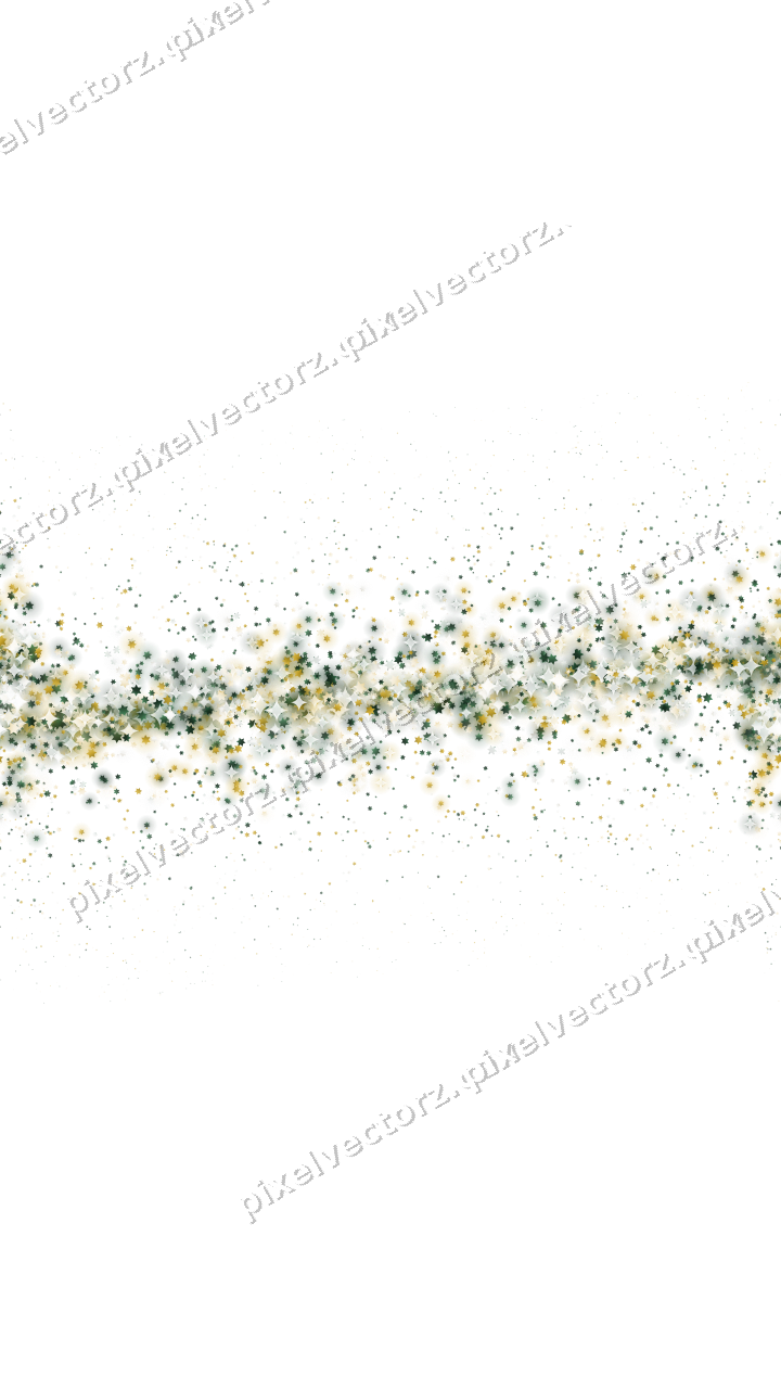 Nahtloses Glitzerband aus Sternen auf transparentem Grund
