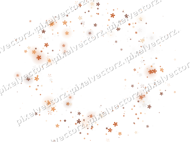 Glitzerkranz aus Blüten auf transparentem Grund