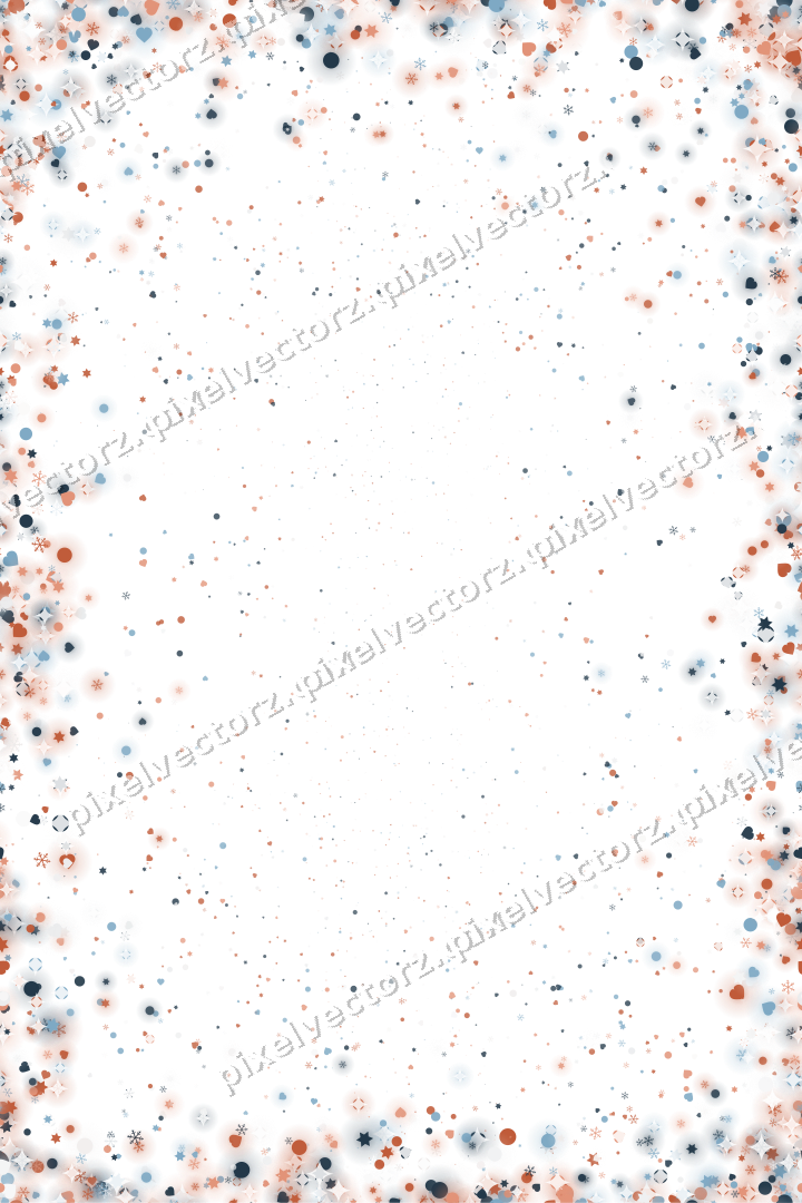 Nahtlose Glitzervignette in Orange und Türkis auf transparentem Grund