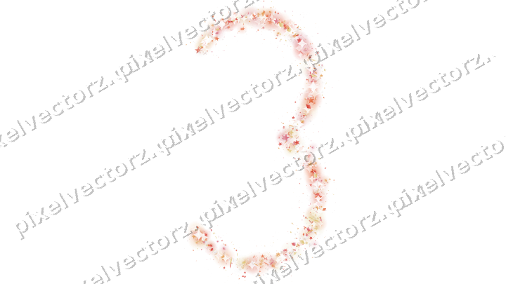 Nahtlose Glitzerzahl 3 aus Sternen und Rauten auf transparentem Grund