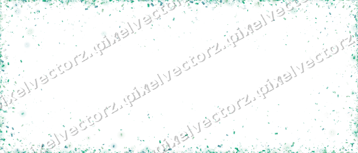 Nahtlose Glitzervignette aus Konfetti in Grün auf transparentem Grund