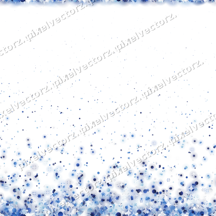 Nahtloser Glitzeraufstieg in Blau und Türkis auf transparentem Grund
