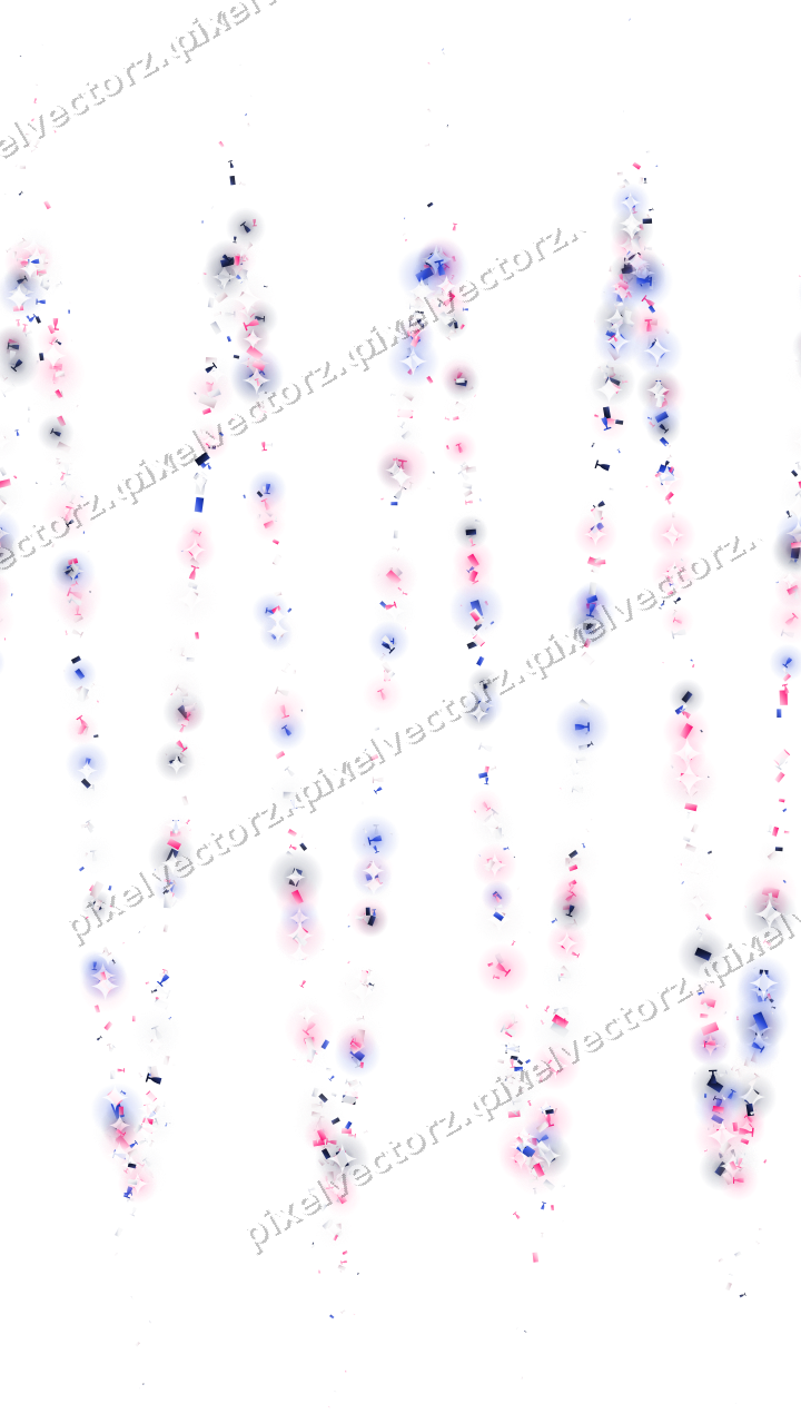 Nahtlose Glitzerwelle in Rosa und Blau auf transparentem Grund