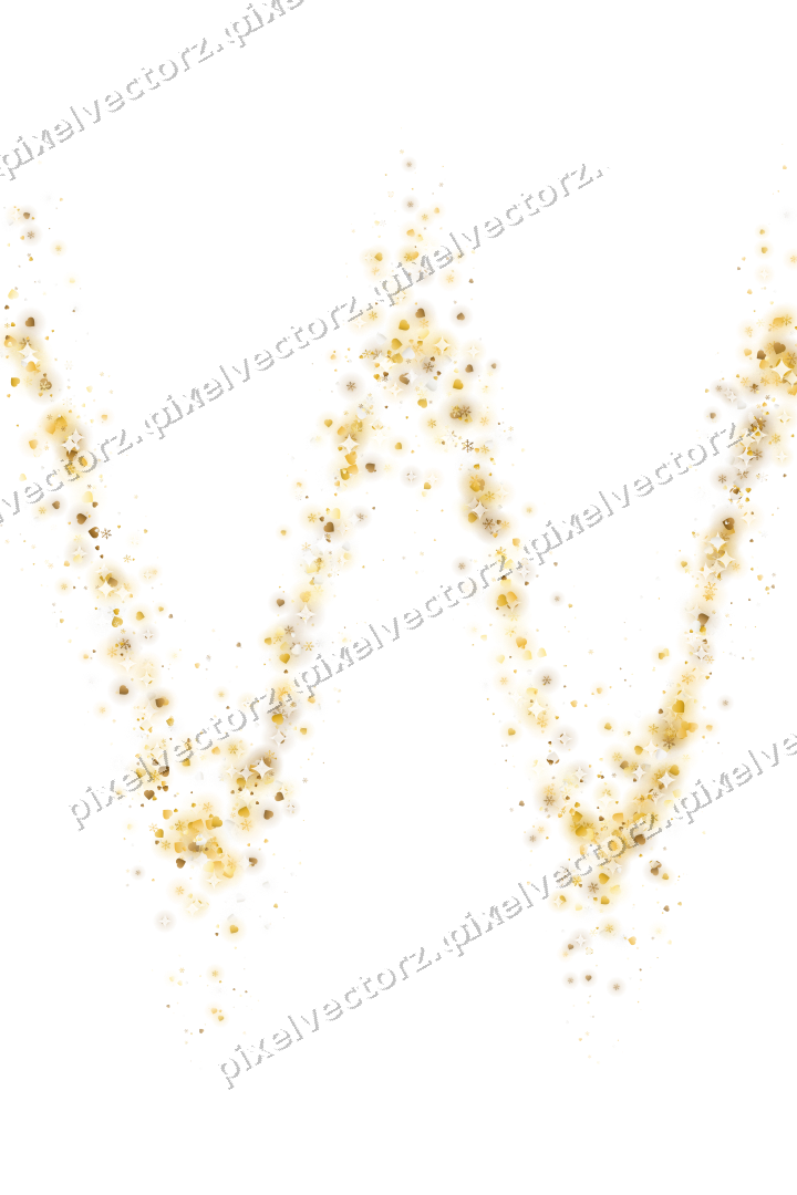 Glitzerwelle aus Schneeflocken und Herzen auf transparentem Grund