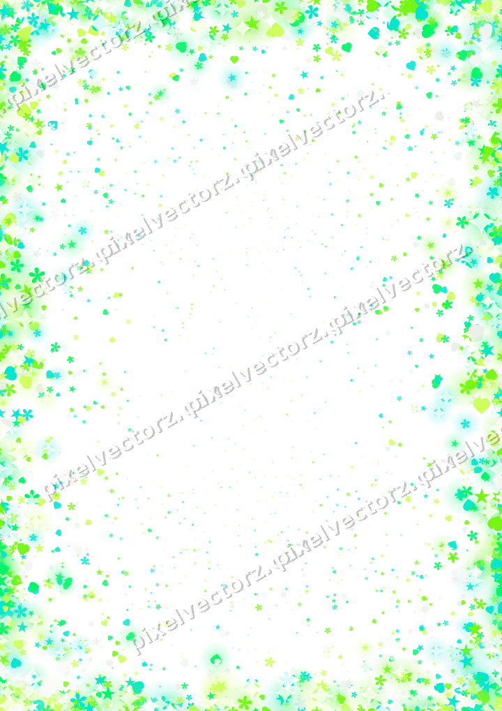 Nahtlose Glitzervignette in Grün und Limette auf transparentem Grund