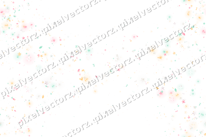 Nahtloser Glitzerkranz aus Sternen und Blüten auf transparentem Grund