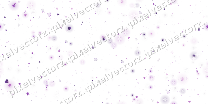 Nahtlose Glitzerstreuung in Violett auf transparentem Grund
