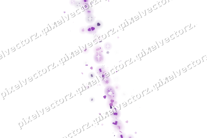 Glitzerband aus Schneeflocken und Herzen auf transparentem Grund